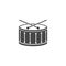 Drum music instrument icon, Snare Drum Icon