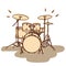 Drum set vector