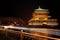 Drum Tower Xian China at night