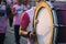 Drummer marching in Annual sports event parade