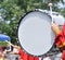 Drummer Playing Bass Drum in Parade