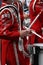 Drummers in marching band