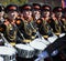 Drummers of the Moscow military music school in red square during the General rehearsal of the parade dedicated anniversary of th