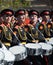 Drummers of the Moscow military music school in red square during the General rehearsal of the parade dedicated anniversary of th