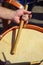 Drums being played during samba performance