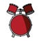 drums instrument isolated icon