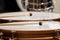 Drumsticks lying on timpani