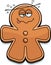 Drunk Cartoon Gingerbread Man