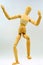 Drunk dancing wooden figure