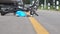 Drunk driving accident , car crash with bicycle