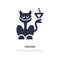 drunk icon on white background. Simple element illustration from Animals concept