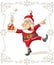 Drunk Santa Dancing Vector Cartoon