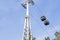 Druskininkai, Lithuania - August 28, 2016: Cableway. This is eco-friendly transport solution. The route 1 km long and