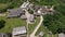 Drvengrad on Mecavnik Hill, Mokra Gora, Serbia. Aerial View of Kustendorf