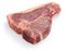 Dry aged t-bone steak, raw beef