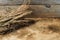 Dry autumn fluffy grass on thDry autumn fluffy grass on the wooden background.e wooden floor