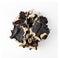 Dry Black Fungus, Tree Ear or Wood Ear Mushroom Isolated