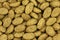 Dry cat food brown background