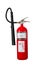 Dry chemical fire extinguisher on white background