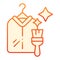 Dry cleaning clothes flat icon. Clothing service red icons in trendy flat style. Laundry gradient style design, designed