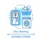 Dry cleaning concept icon