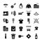 Dry Cleaning Solid Icons Pack