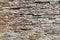 Dry Colorful Stone Wall.