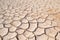 Dry cracked desert soil, global warming, climate change