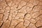 Dry cracked earth background, desert texture
