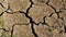 Dry cracked earth during drought