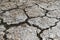 Dry and cracked ground, dry for lack of rain. Effects of climate change such as desertification and droughts