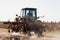 Dry dusty Arizona desert farming