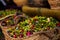 Dry flowers in Marrakech market