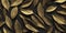 Dry Gold Black leaves Surface textured background, realism, realistic, hyper realistic. Generative AI weber.