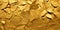 Dry Gold leaves Surface textured background, realism, realistic, hyper realistic. Generative AI weber.