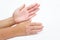 Dry hands, peel, Contact dermatitis, fungal infections, Skin inf