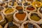 Dry herbs on a local market