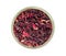 Dry Hibiscus Tea Isolated, Dry Rose Petals, Fruit Red Tea, Karkade Leaves, Dried Herbal Drink, Roselle Petal