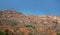 Dry hills and fields in the area of the Deccan plateau