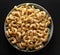 Dry Italian Cavatappi Pasta on in plate