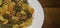 Dry italian tricolor pasta closeup