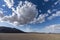 Dry Lake and Afternoon Clouds Near Zzyzx California