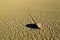 Dry lake feature with sailing stones