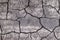 Dry lifeless land covered with cracks