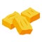 Dry mango icon isometric vector. Healthy snack