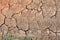 Dry mud cracked ground texture. Drought season background. Dry and cracked land, dry due to lack of rain. Effects of climate