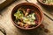 Dry nasturtium in bowl,herbal medicine