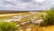 The almost dry Olifant River in Kruger National Park in South Africa at the end of the dry season