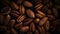 Dry organic Pecan Nuts top view background. Healthy nuts. Generative AI