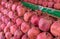 Dry pomegranates for sale at city market. Baku